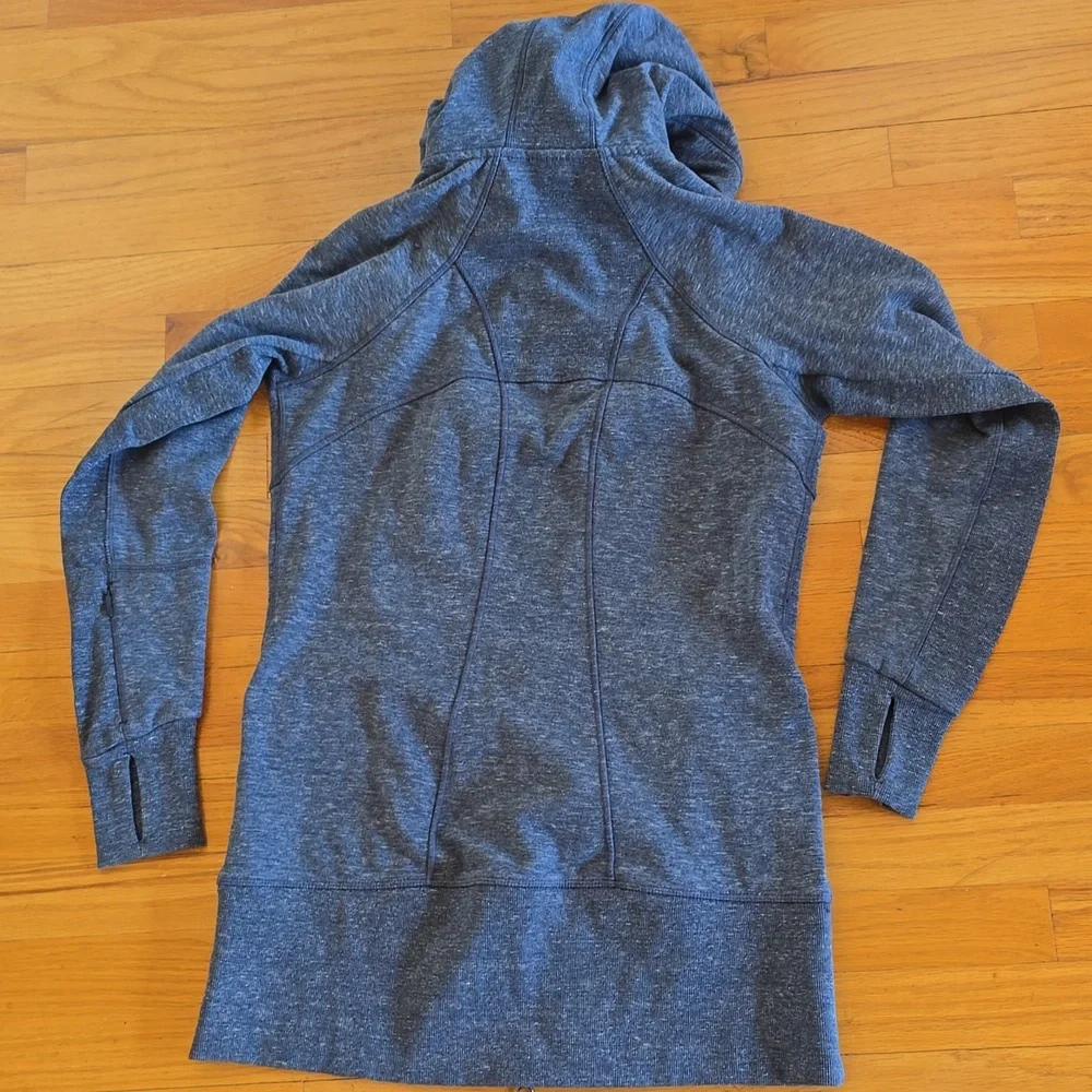 Athleta CYA Heathered Blue Hoodie Sweatshirt- M - Picture 12 of 12